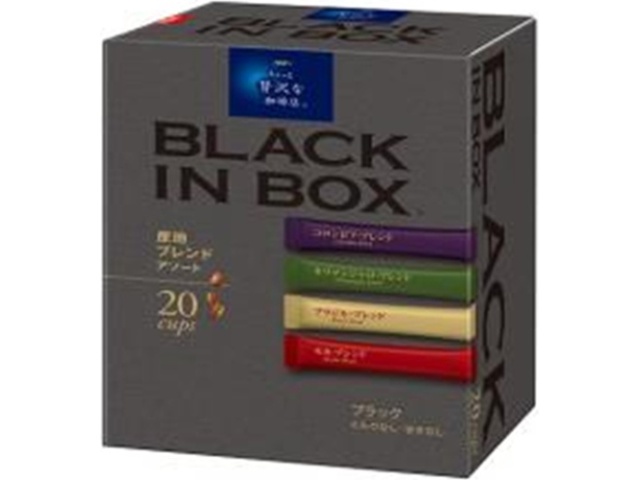 Luxury Coffee Shop Black in Box Assorted Coffees (20 bottles)  [Purchase 6]