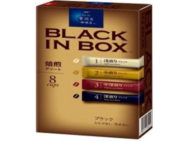 Luxury Coffee Shop Black in Box Roasted Assortment (8 bottles) [Special Order Item] [Purchase Quantity: 24]